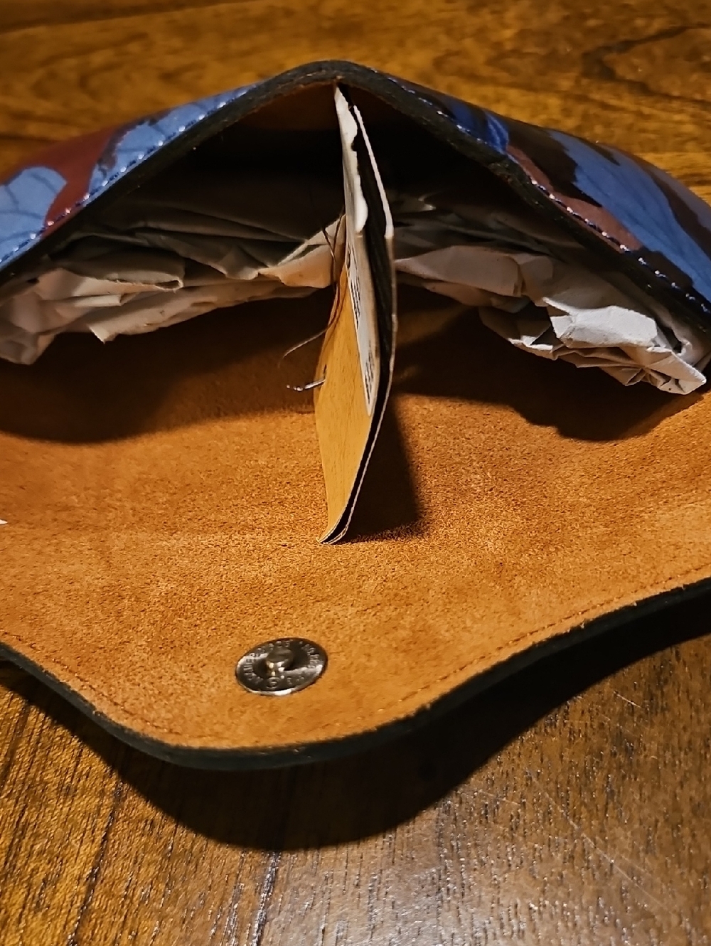Patricia Nash Floral Leather Glasses Case in Blue, Brown, Burgundy - Picture 5 of 6